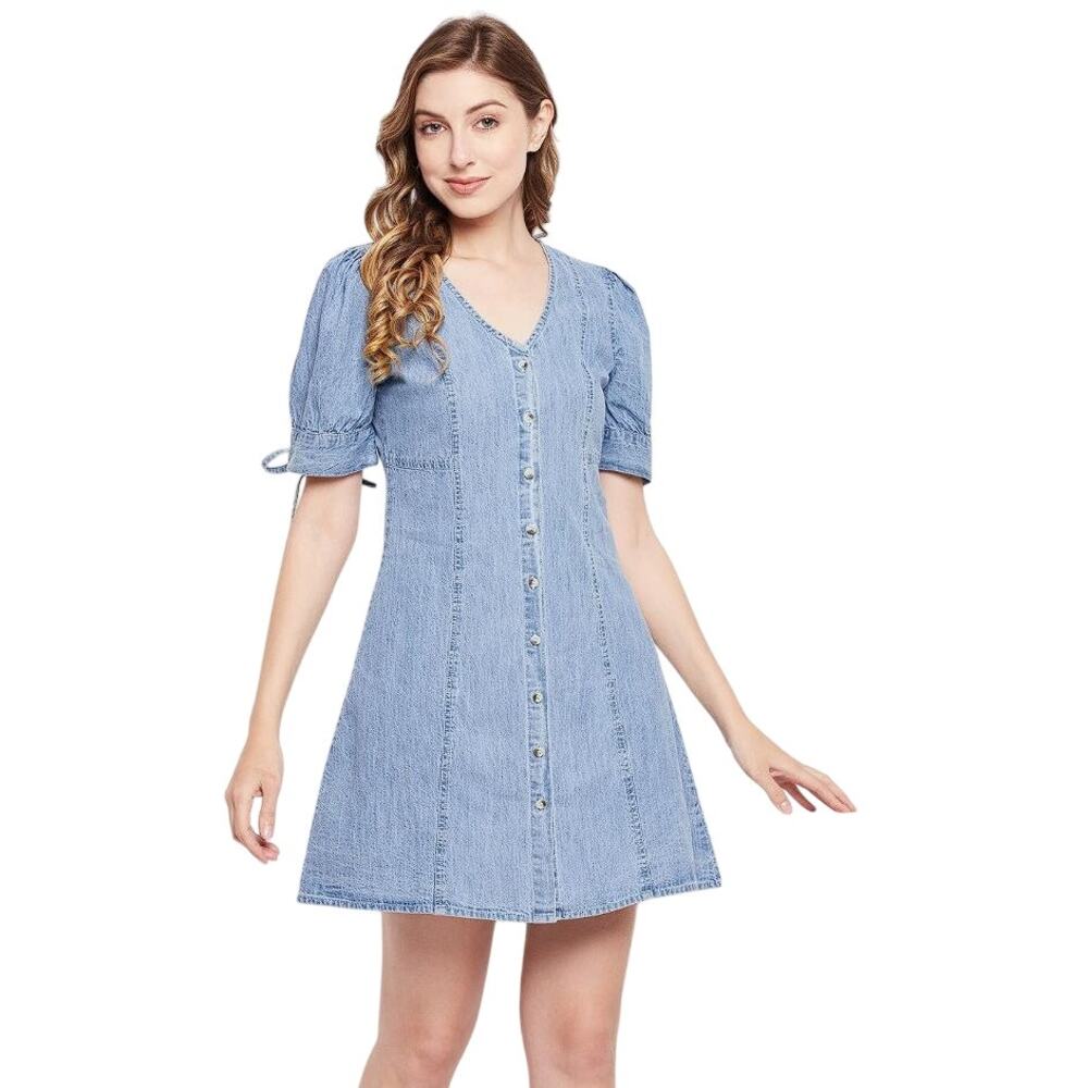 SIM & SAM Women's Denim Mini Dress Size S